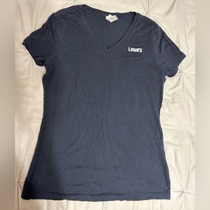 DISTRICT | Lowe’s Corporate navy t-shirt w/white writing
